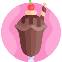 helado con frutas y nueces icon