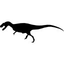 Allosaurus dinosaur shape icon
