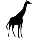 silhueta de girafa 