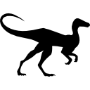 dinosaurusvorm van composognathus icoon