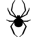silhouette d'animal arthropode araignée icon