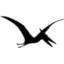 forma de pájaro dinosaurio pterodáctilo 