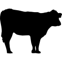 silueta de vaca icon