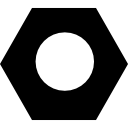 outil d'écrou de garage forme hexagonale icon