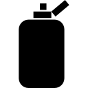 conteneur de bouteille de salle de bain de forme noire rectangulaire arrondie 