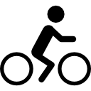 hombre, andar en bicicleta icon