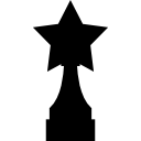 Наградной трофей в форме звезды 