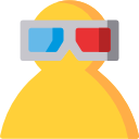 gafas 3d icon