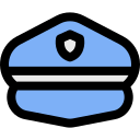 sombrero de policia icon