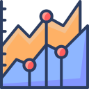 gráfico de linea icon