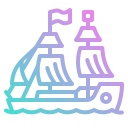 barco pirata icon