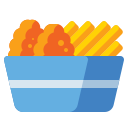 Fish and chips icon