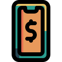 dinero digital icon