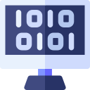 código binario icon