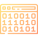 código binario icon