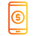 dinero digital icon