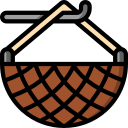 cesta colgante icon