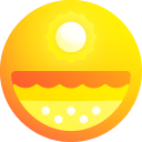 estanque solar icon