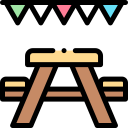 mesa de picnic icon