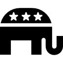 símbolo republicano de elefante icon