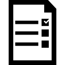 símbolo da lista de verificação eleitoral 