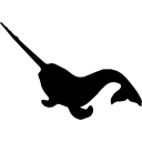 forma de animal marinho narval 