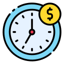 el tiempo es dinero icon