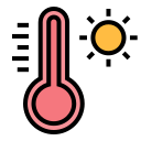 température chaude icon