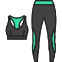 ropa deportiva icon