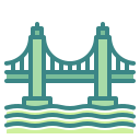 puente de puerta de oro icon