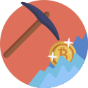 minería bitcoin icon