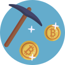 minería bitcoin icon