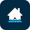 casa inundada icon