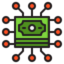 dinero digital icon