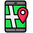 teléfono gps icon