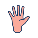 palma de la mano icon