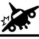 símbolo de seguro de viagem aérea 