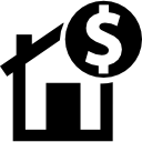 House with money symbol 