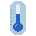 Thermometer Pixel Perfect Lineal Color icon