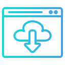 descarga en la nube icon