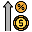 tasa de interés flotante icon