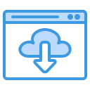 descarga en la nube icon