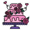 pastel de boda icon