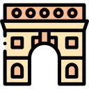 arco del triunfo icon