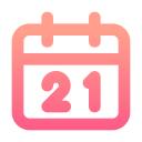 fecha del calendario icon