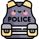 chaleco de la policía icon