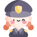 mujer policía icon