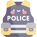 chaleco de la policía icon