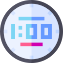 reloj digital icon