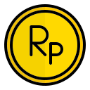 rupia indonesia icon